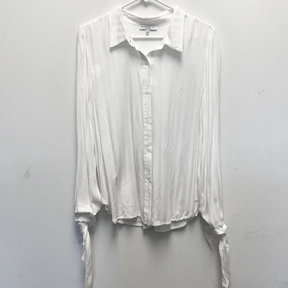 Current Air white stripe button down - Picture 1 of 4